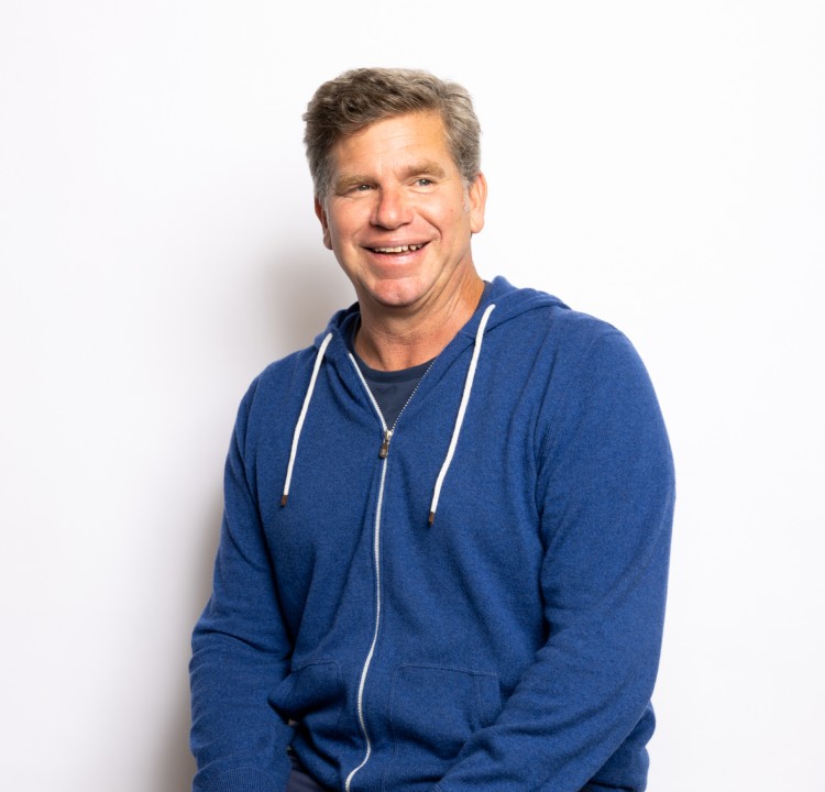 Rob Solomon, Kite co-founder and chief executive, seated in a blue hoodie