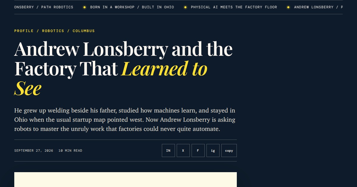 Andrew Lonsberry - CEO, Path Robotics | YesPress