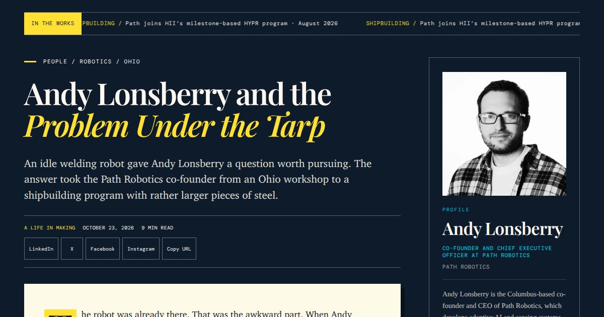 Andy Lonsberry - Co-founder and CEO, Path Robotics | YesPress