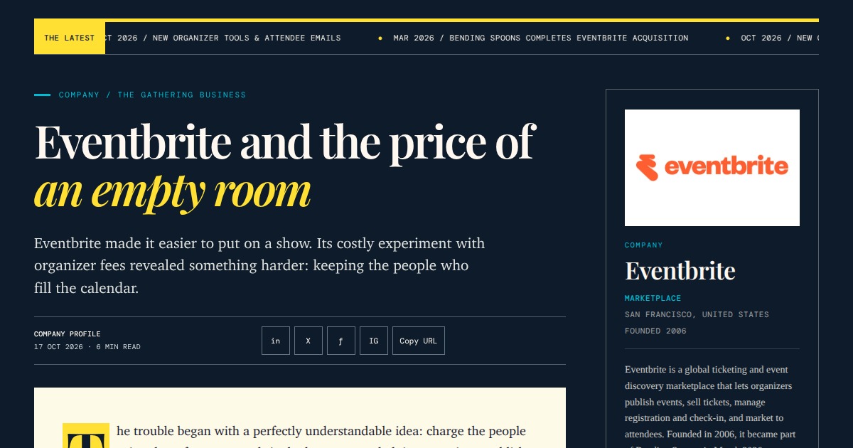 Eventbrite - The price of an empty room | YesPress