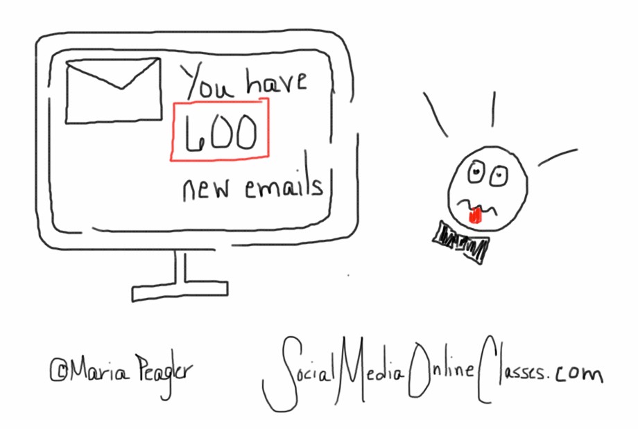 Email marketing concept illustration showing an envelope and campaign metrics
