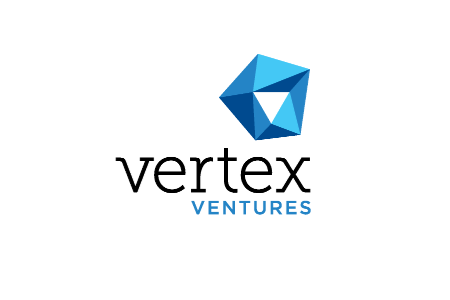Vertex Ventures identity from the 405 Group project