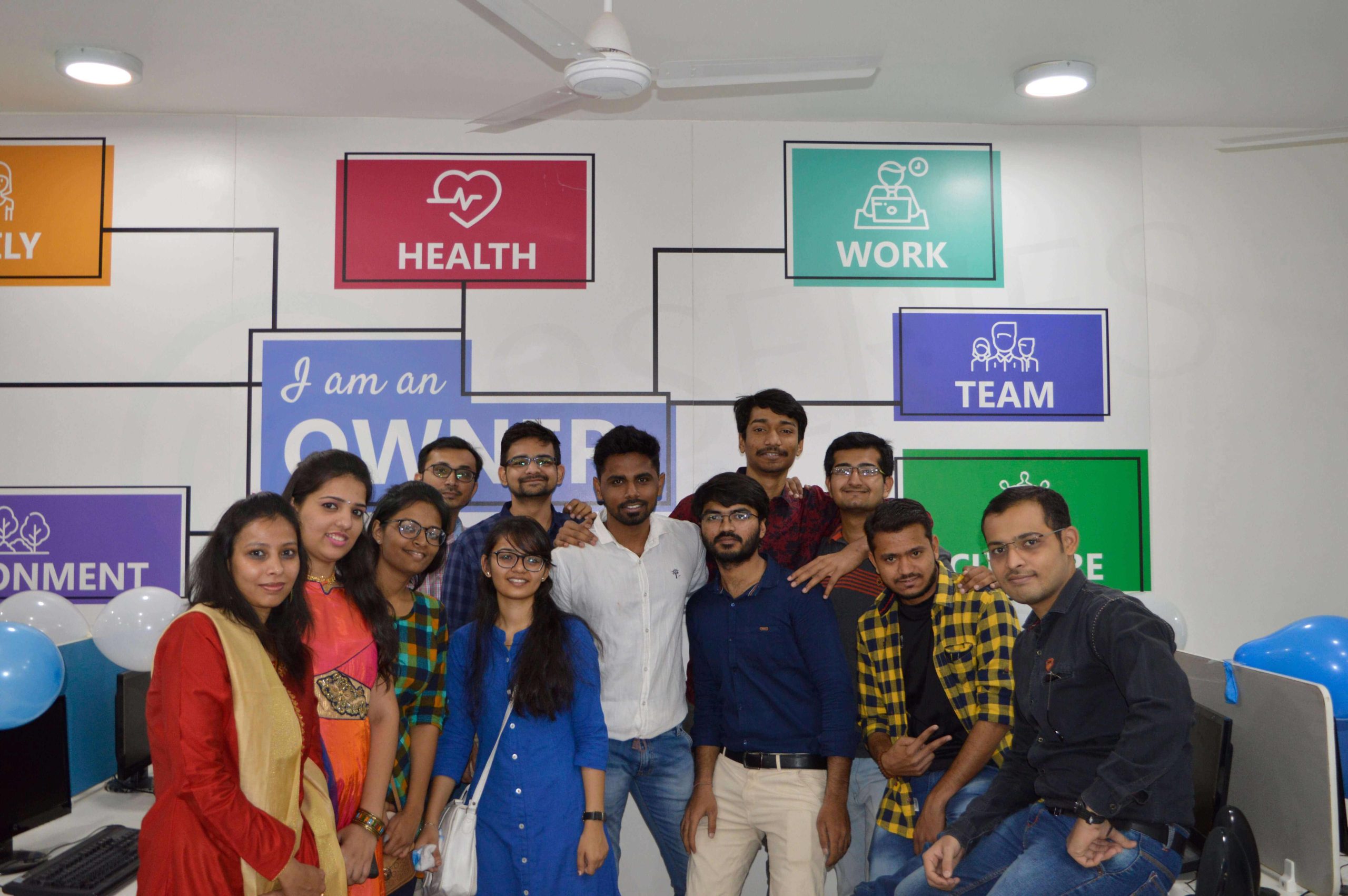 9series team members at the 2018 Ahmedabad office opening
