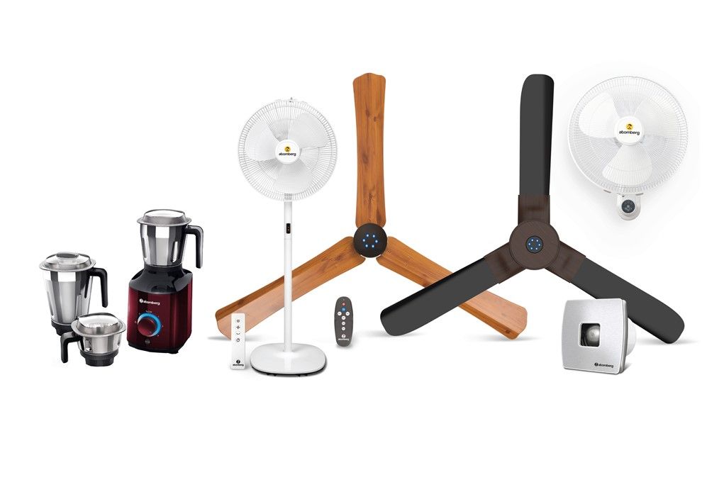 Atomberg consumer-appliance promotional photograph featured in A91’s portfolio