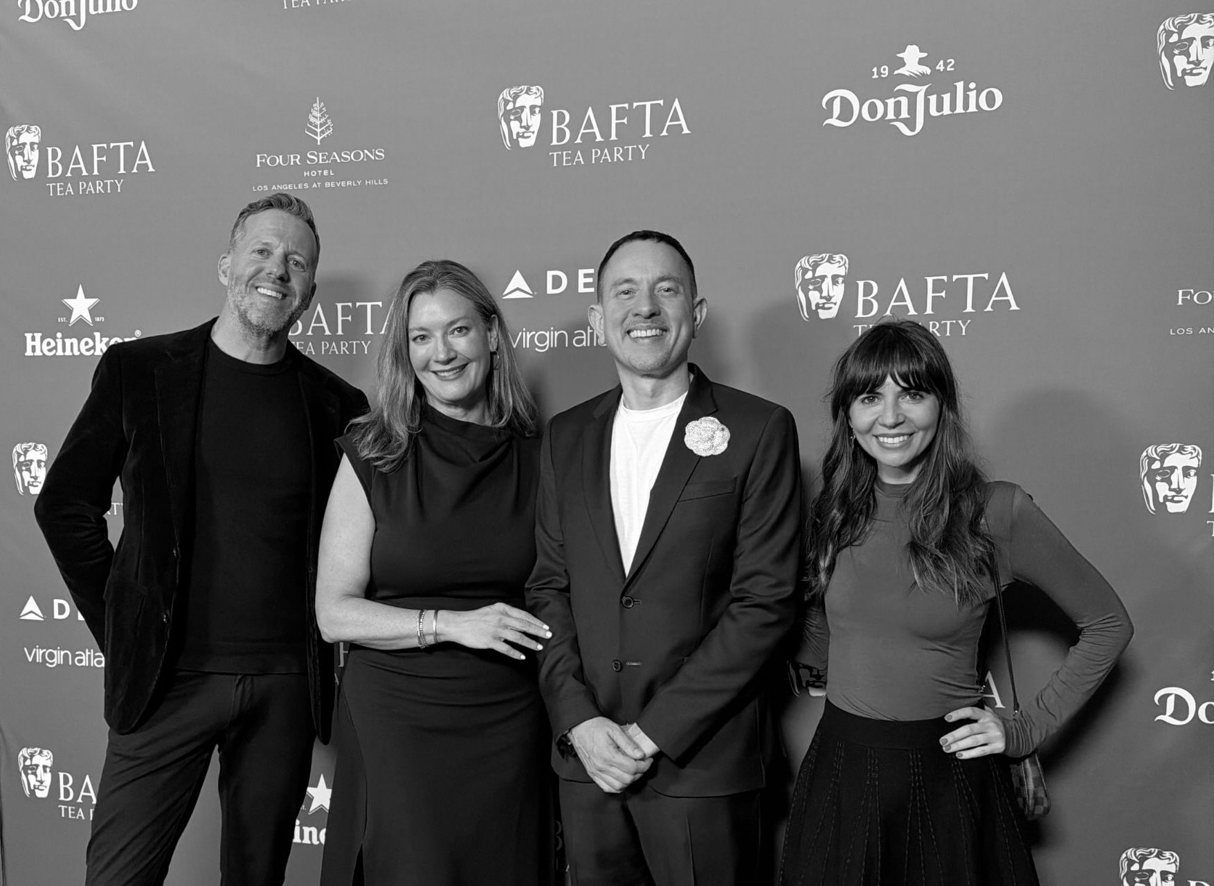 Members of the A&CO team attending a BAFTA Tea Party