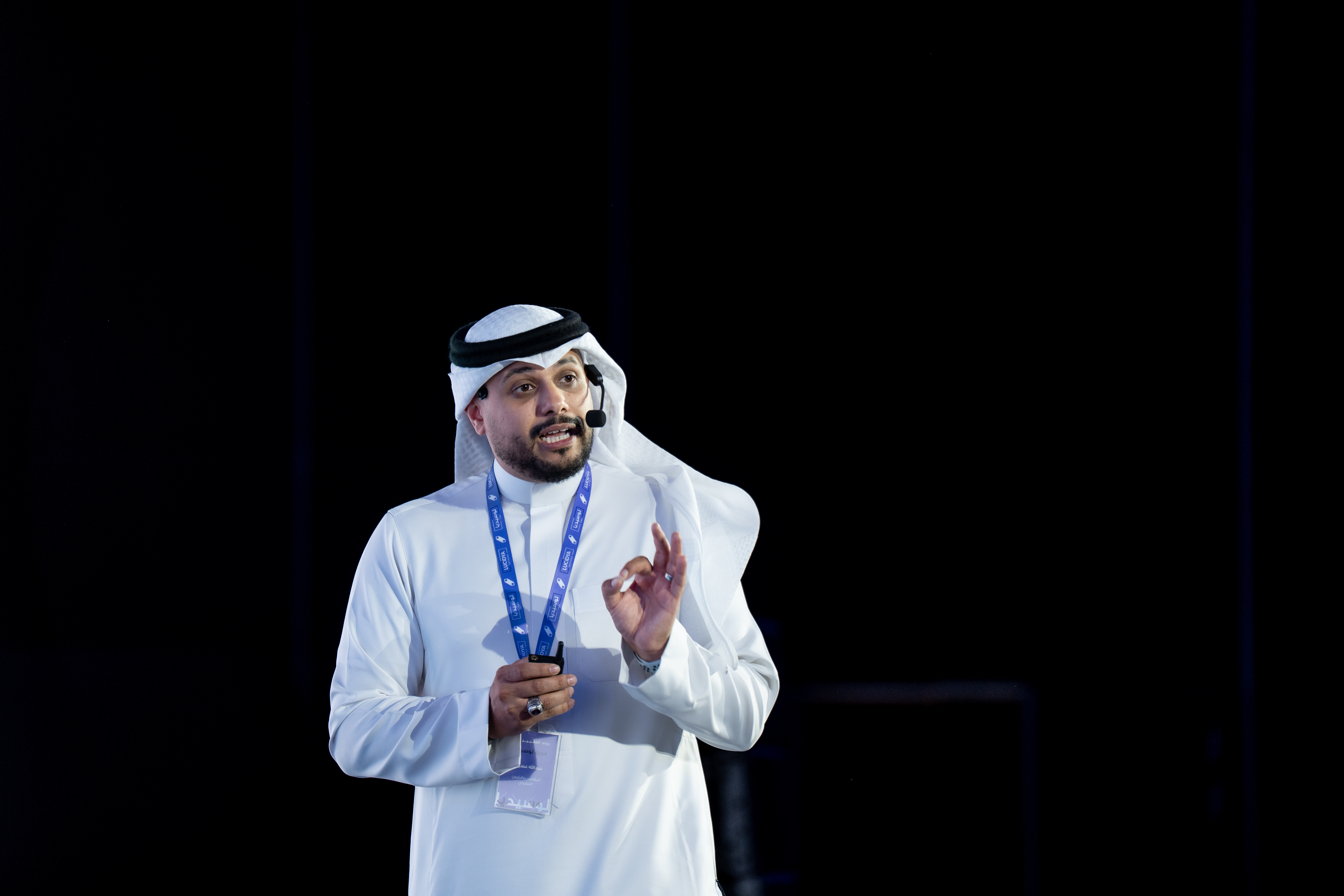 Abdullah Asiri speaking at Lucidya's annual Gamechangers 2025 event