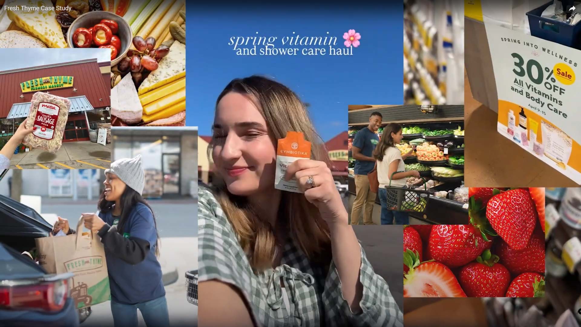 Still from the Fresh Thyme advertising campaign featured by Acadia