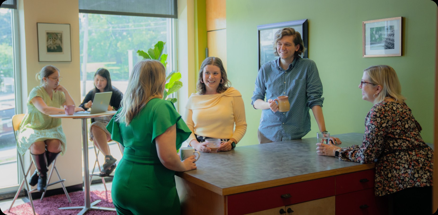 The AccessU team gathered together outdoors