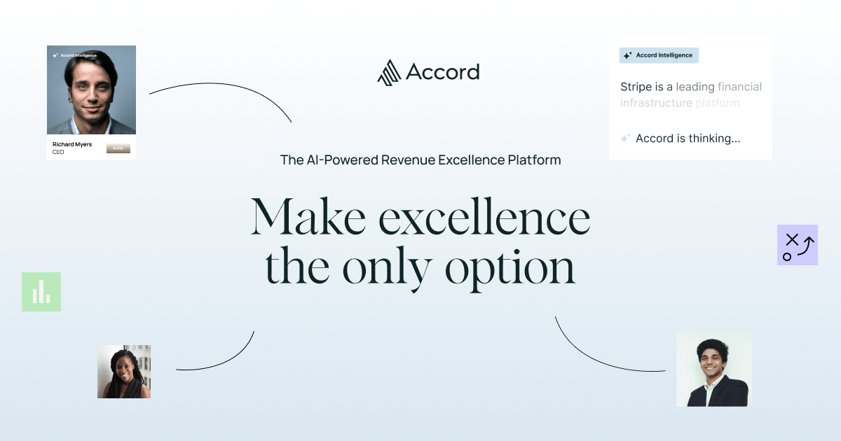 Accord product overview showing its sales execution interface