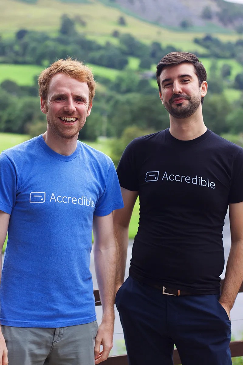 Accredible co-founders Danny King and Alan Heppenstall