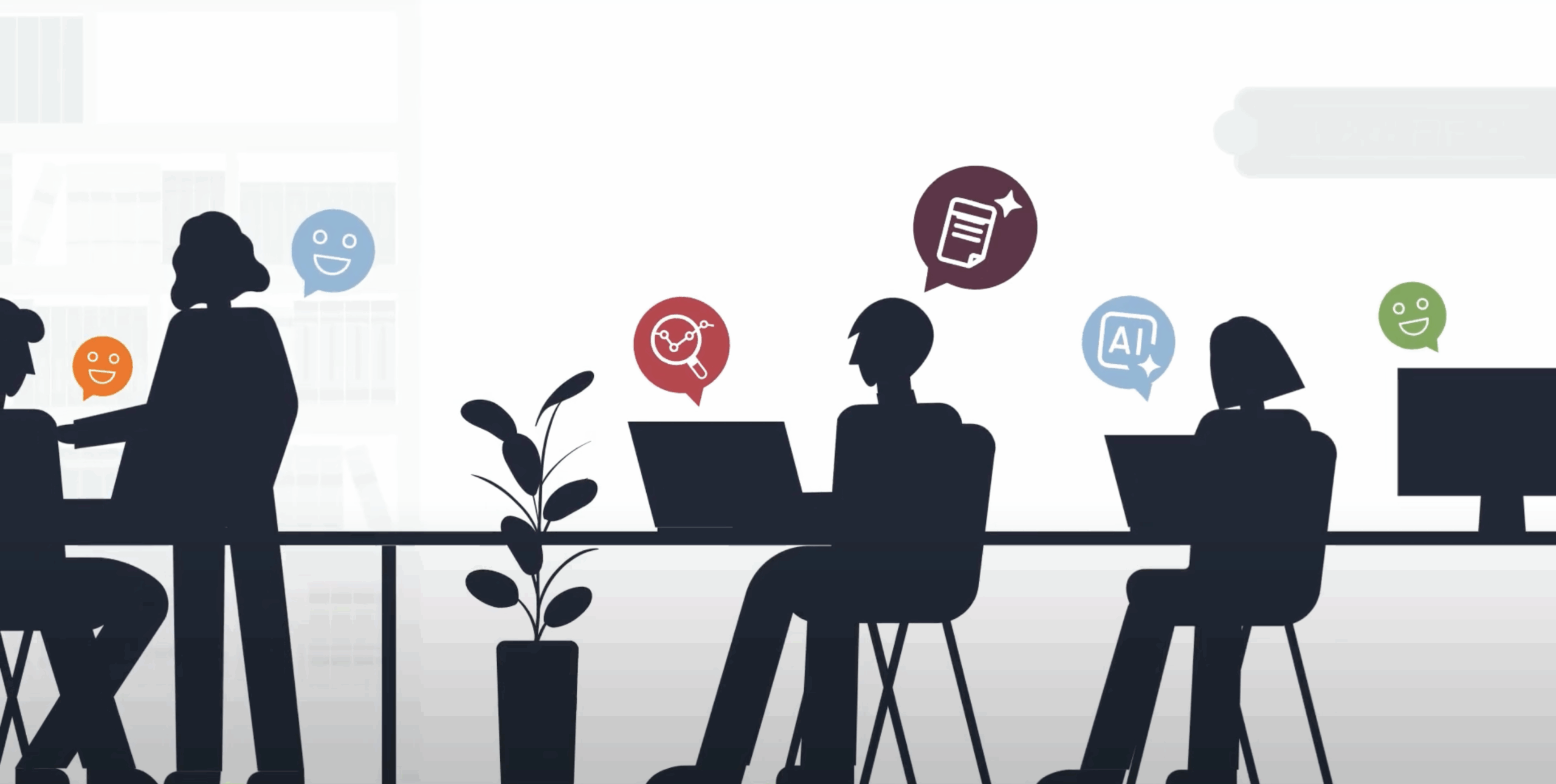 Actionstep illustration of legal professionals using automated document tools