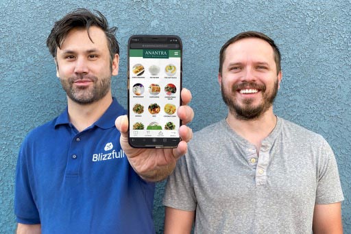 Adam Dougherty, CEO of Blizzfull (left), with co-founder Zach Zurn