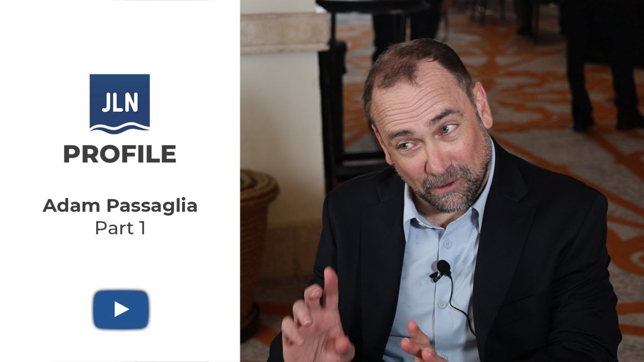 Adam Passaglia speaking during his 2026 John Lothian Profiles interview