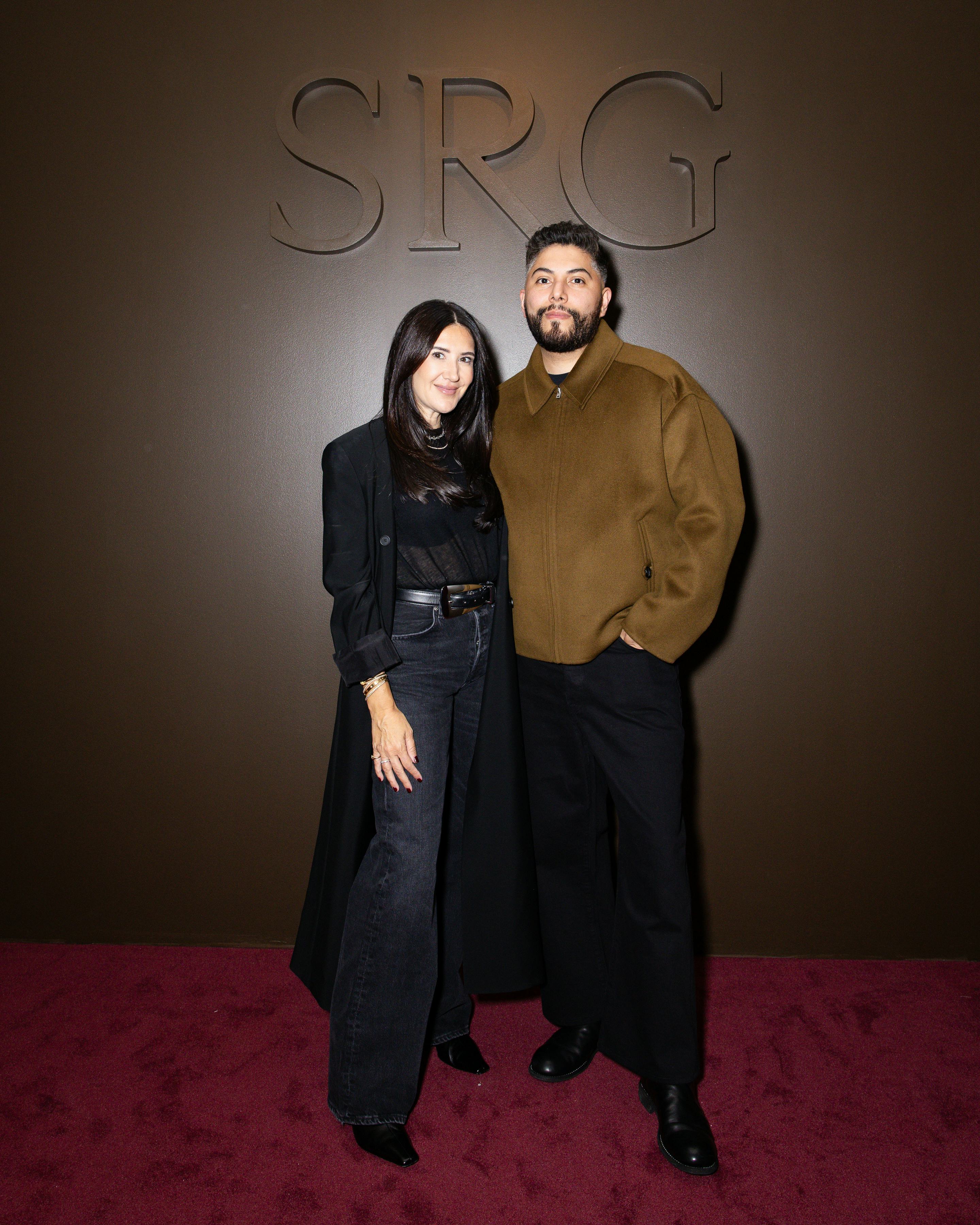Adee Drexler, left, with Nicolas Flores at the SRG launch event
