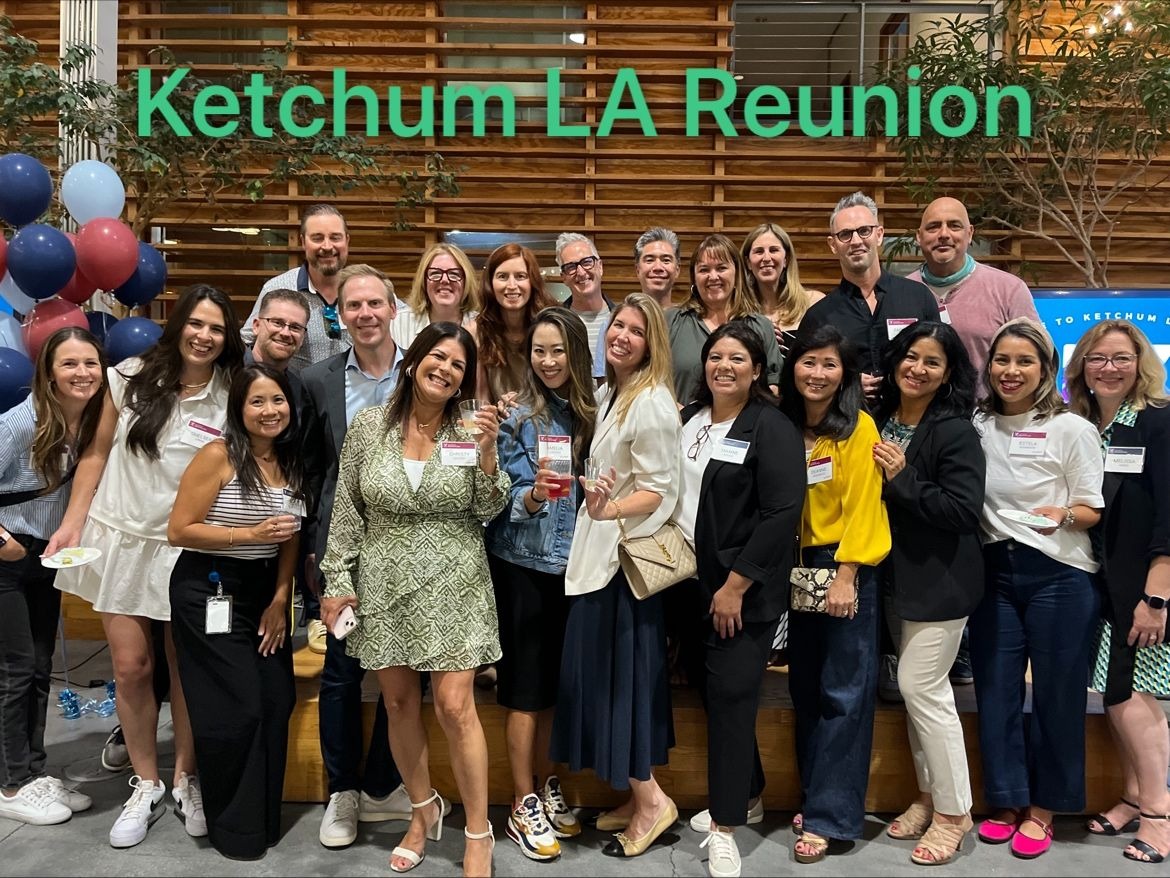 A group of former Ketchum Los Angeles colleagues gathered for a reunion