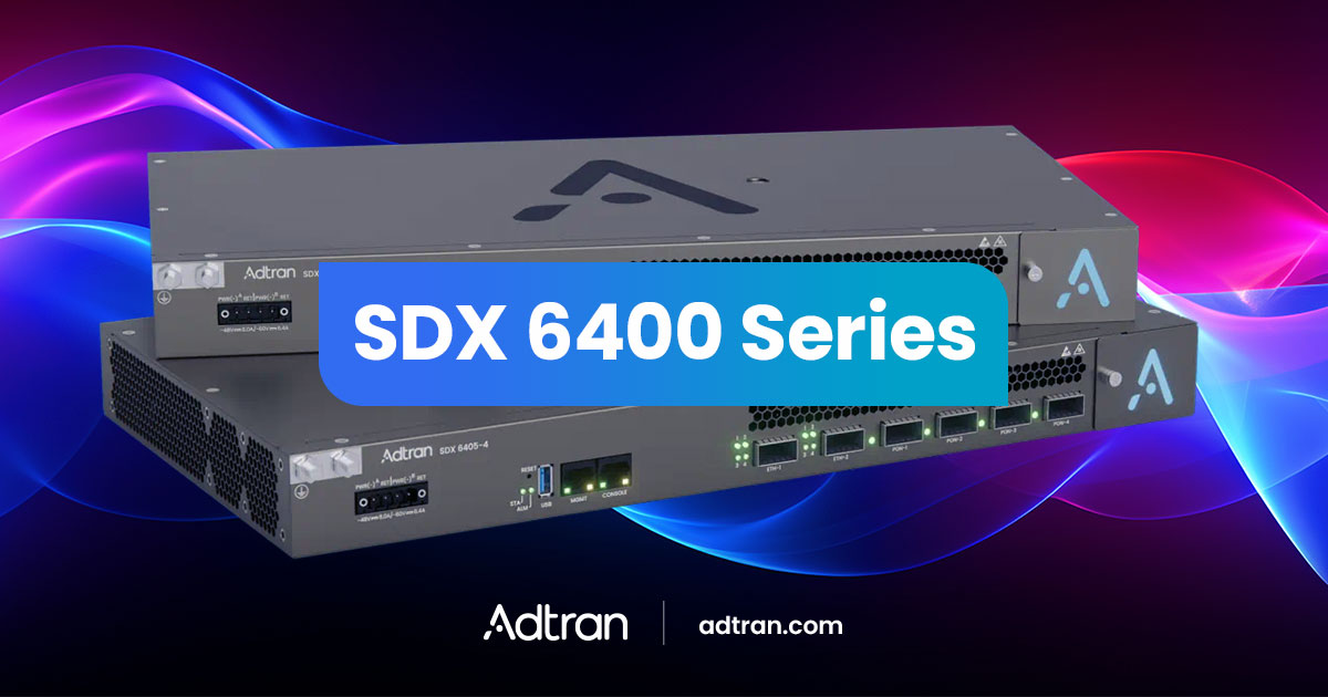 Adtran SDX 6400 Series optical line terminal product artwork