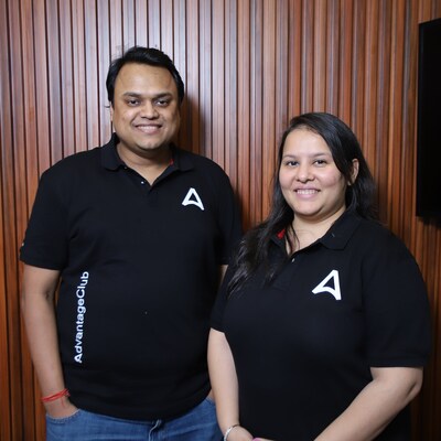 AdvantageClub.ai co-founders Sourabh Deorah and Smiti Bhatt Deorah