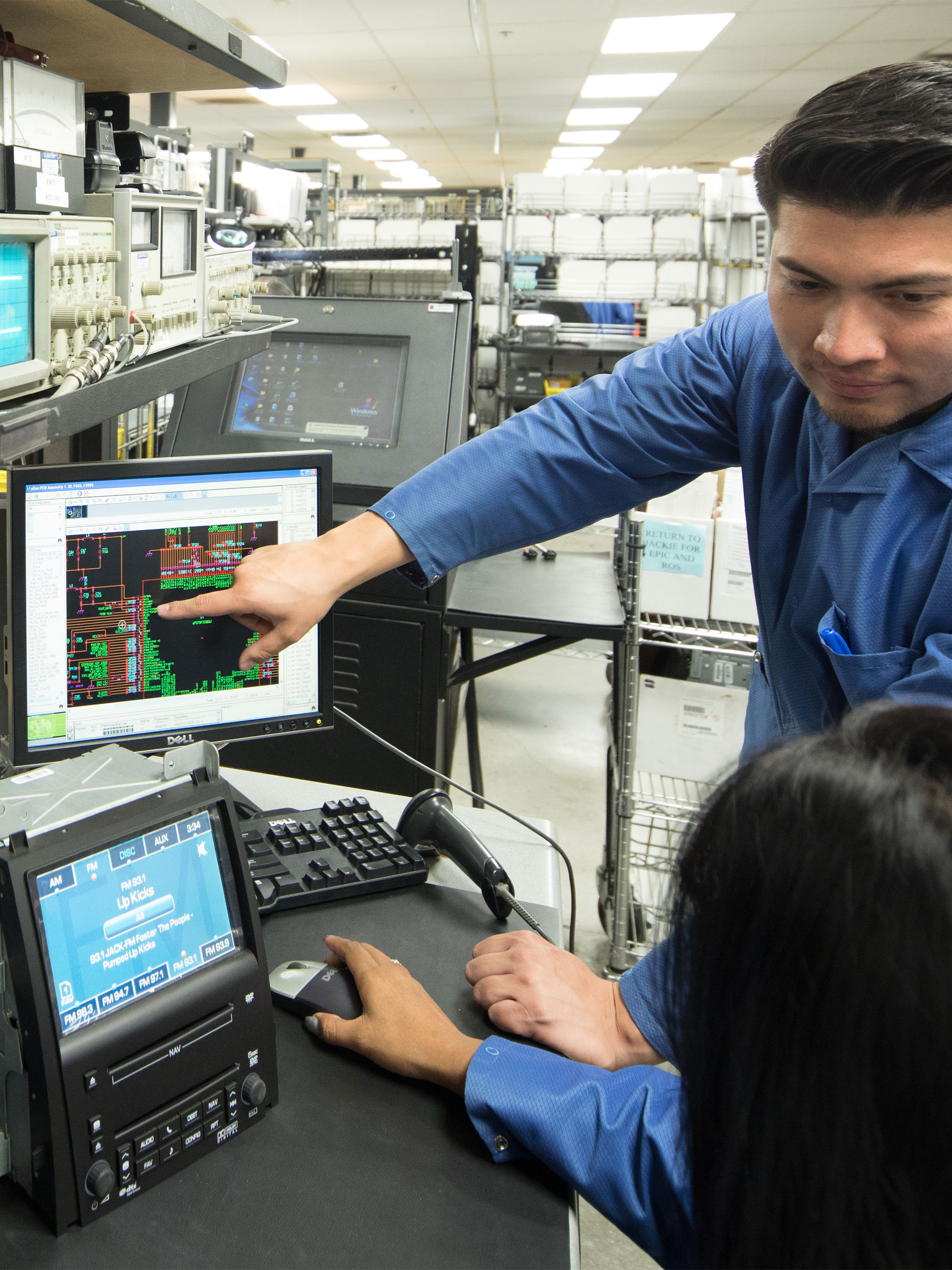 Test bench and diagnostic equipment at AER Technologies