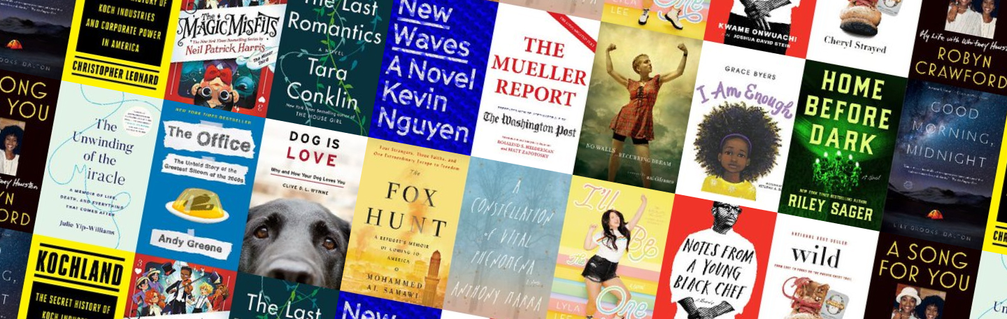 A colorful collage of book covers represented by Aevitas Creative Management