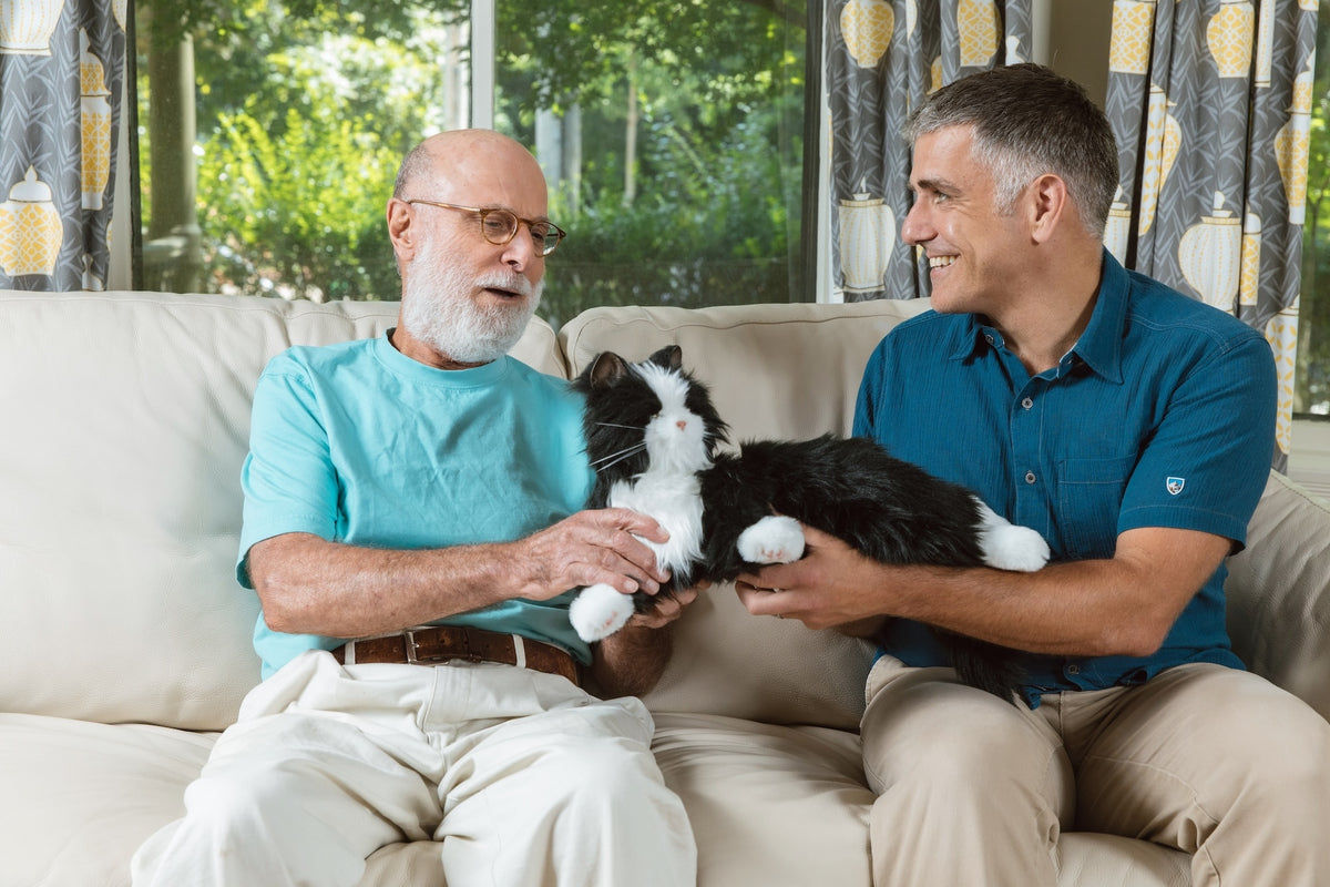 Joy for All companion pet in a home setting