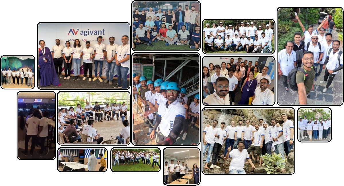 Agivant’s official collage of employee gatherings, outdoor activities, and workplace celebrations