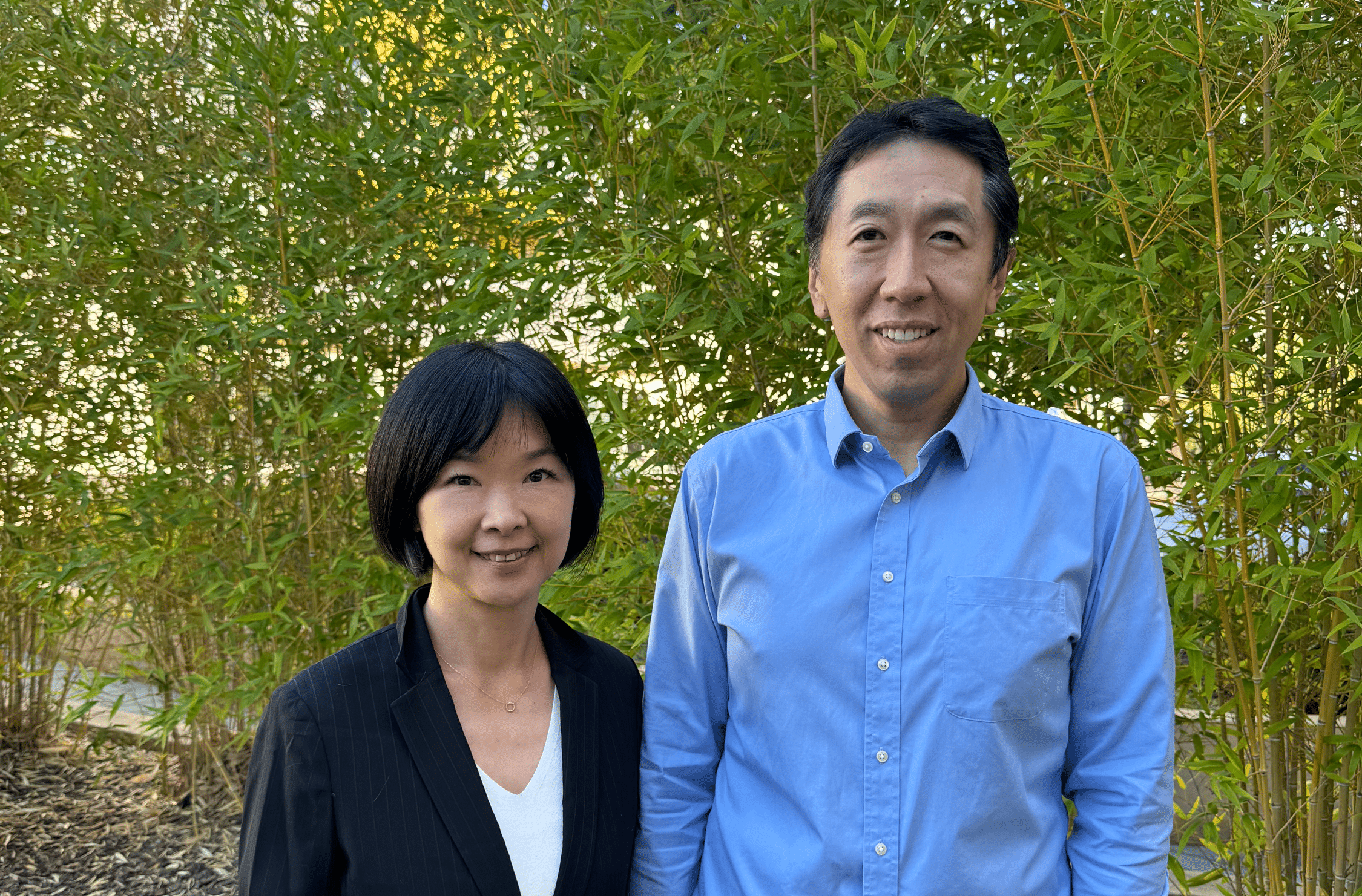 Andrew Ng with Jill Shih, appointed to lead AI Fund’s Taiwan hub