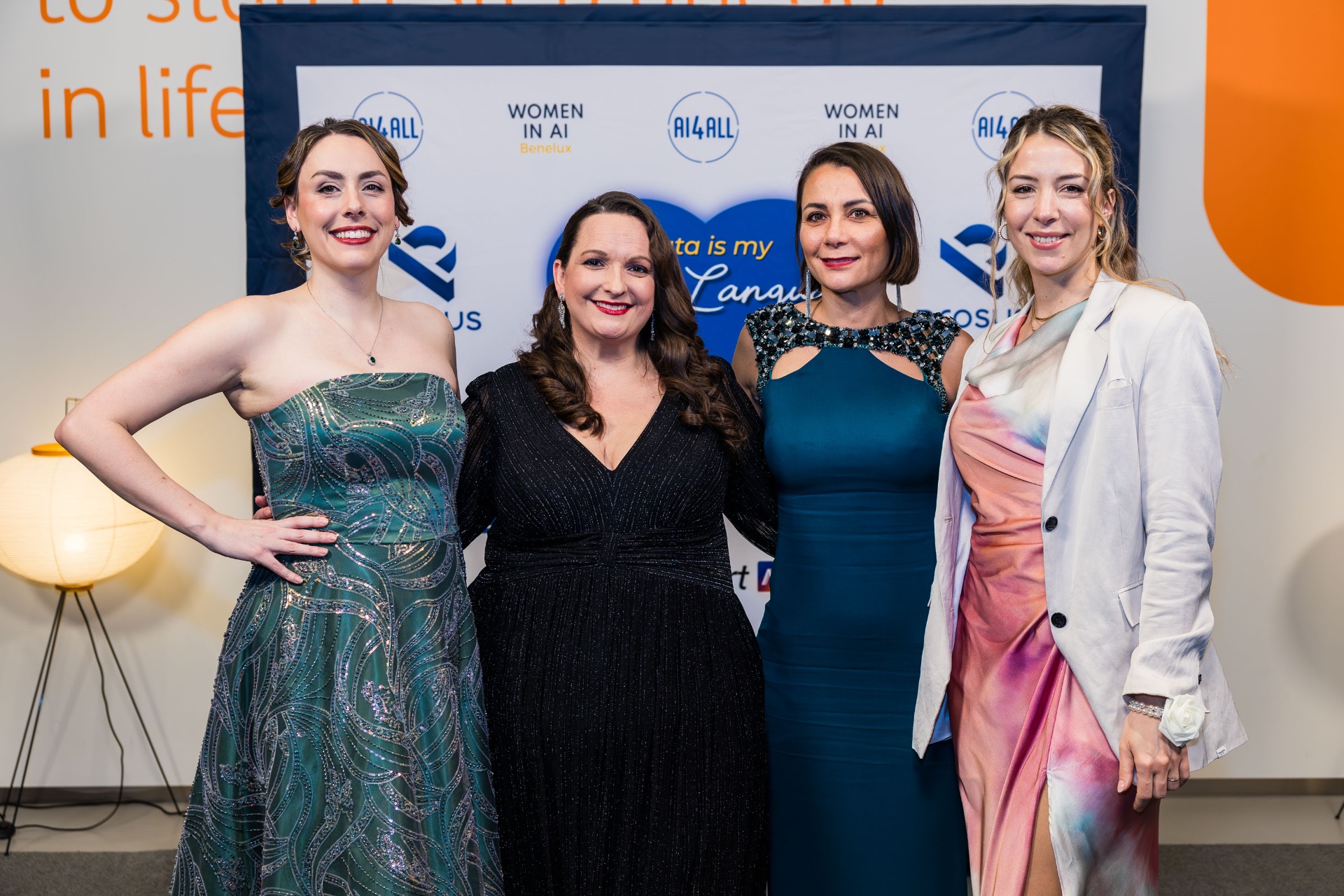 AI4ALL’s core team posing together at an event