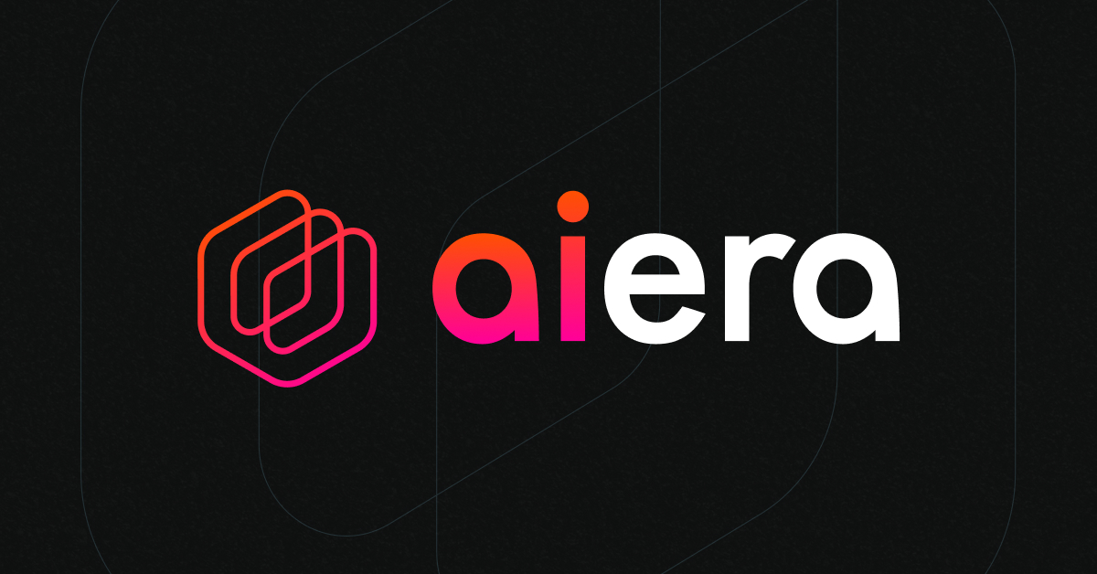 Aiera company logo on a dark background