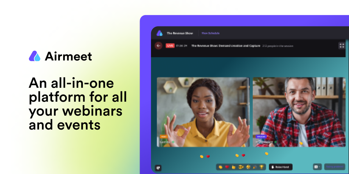 Airmeet virtual events platform