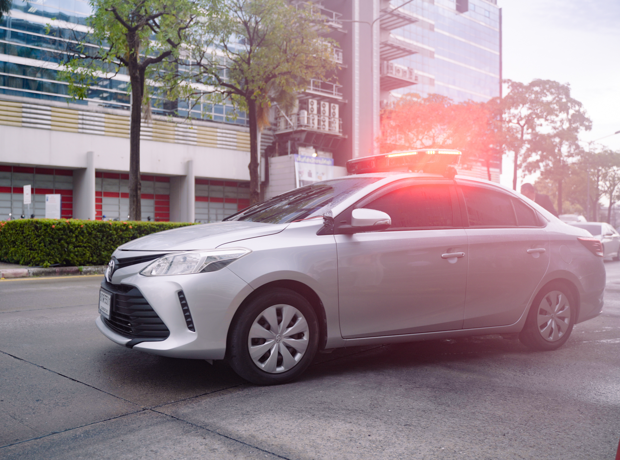 A vehicle fitted with an Ekin Patrol G2 lightbar during the Bangkok roadshow