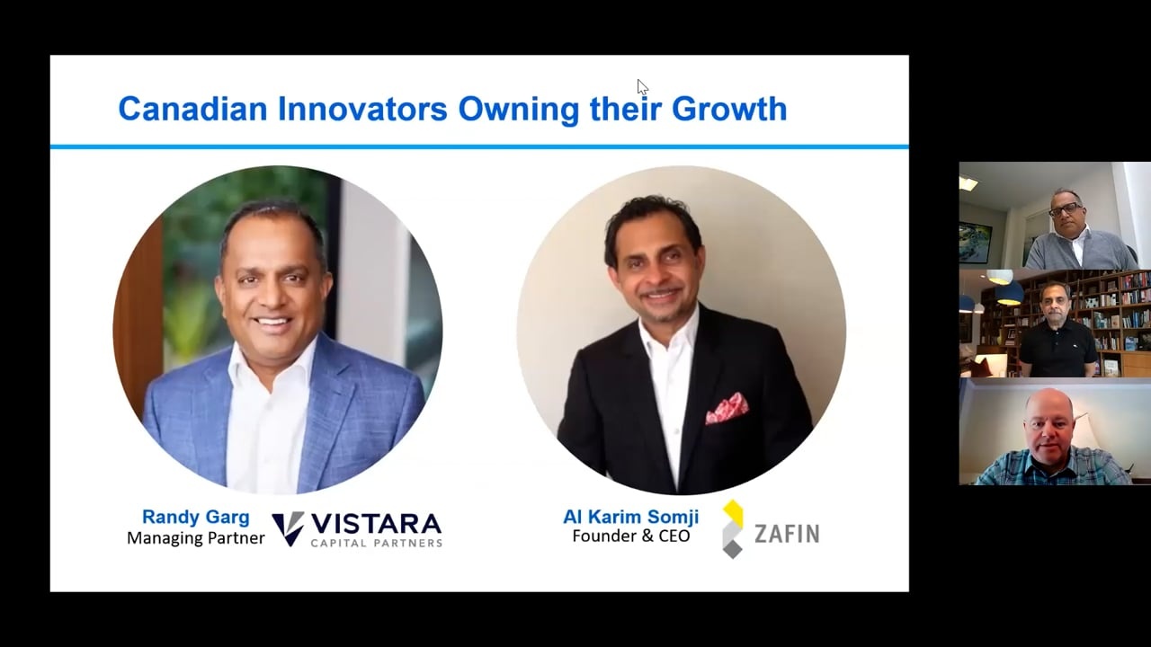 Vistara video session featuring Randy Garg and Al Karim Somji
