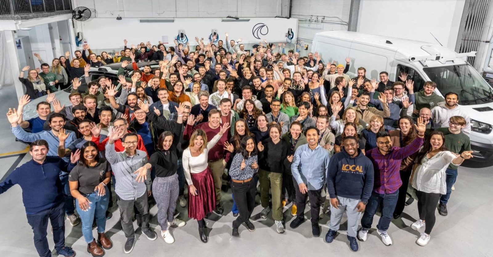 The Wayve team gathered together in London in 2022