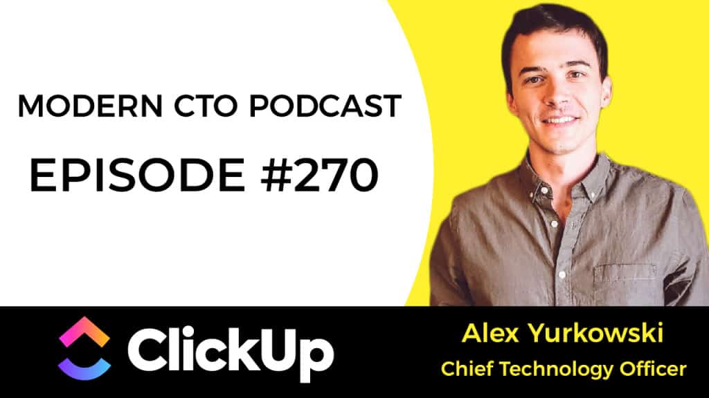 Alex Yurkowski pictured for his Modern CTO podcast interview