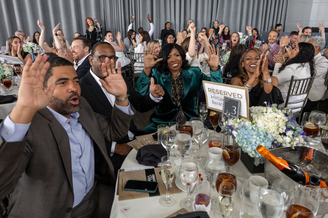 Guests applauding at the 2026 PRNEWS Top Women Gala in New York