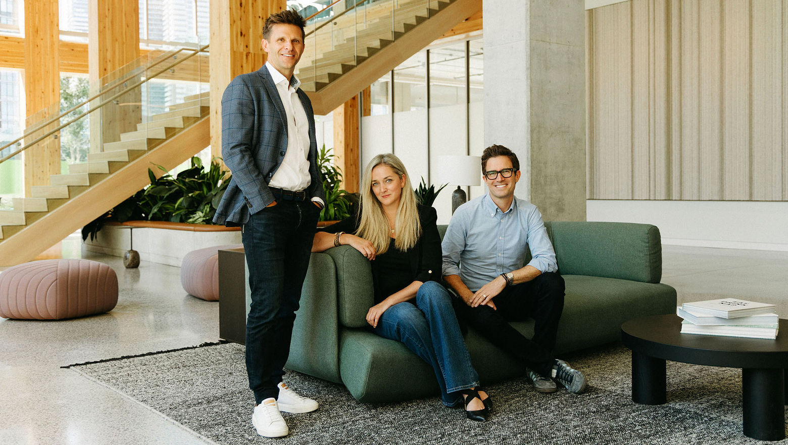 Butterfield and Robinson CEO Mike Scarola with Kristi Elborne and Alexander Green in Toronto