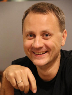 Alexey Boltivets in the portrait accompanying his 2013 interview