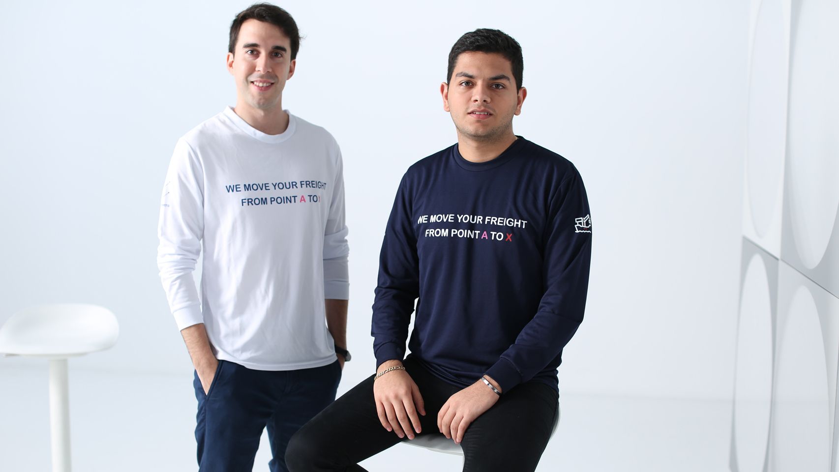 Nowports cofounders Maximiliano Casal, left, and Alfonso de los Ríos, right