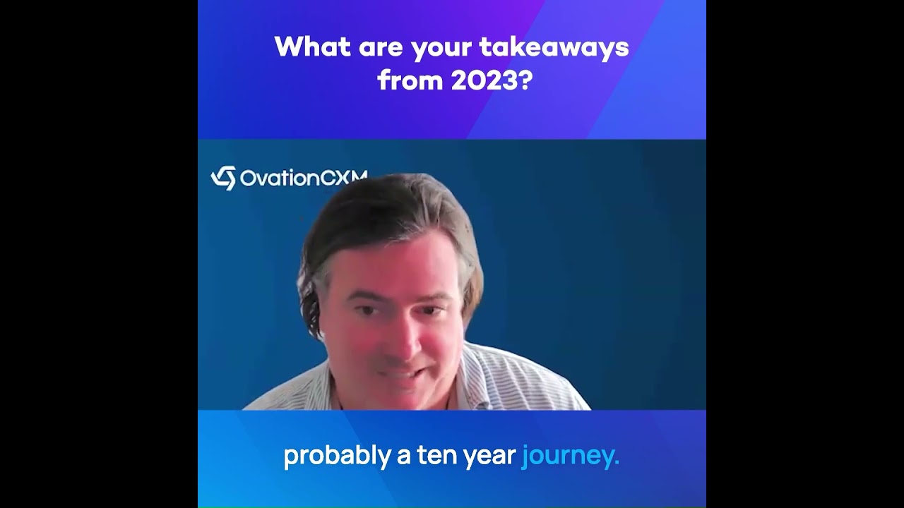 Chip Kahn speaking in an OvationCXM video about his takeaways from 2023