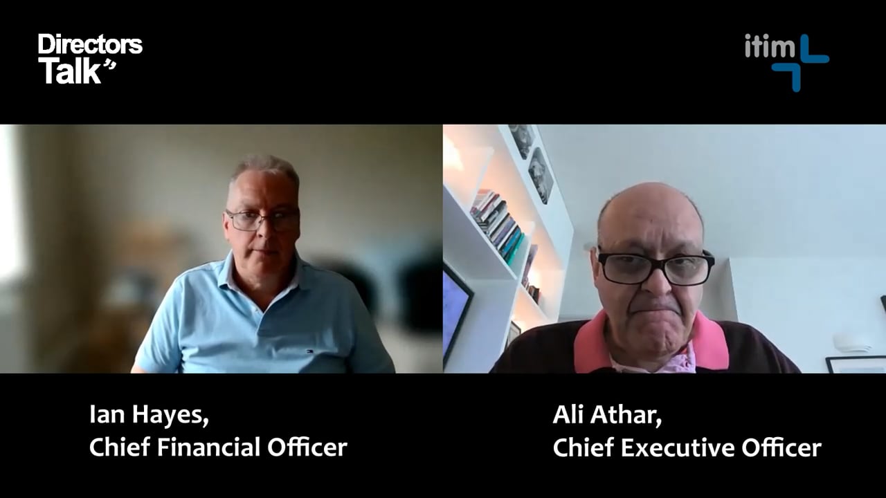 Ian Hayes and Ali Athar appearing together in a DirectorsTalk video interview