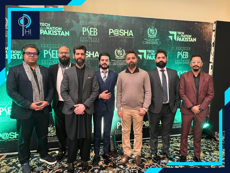 A group at Pakistan’s 2024 IT and ITES Export Awards, in a photograph shared by Phi Consulting.
