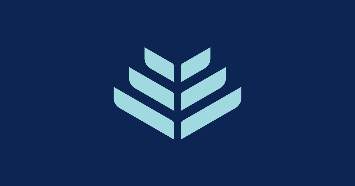 Alix logo - a pale blue wheat sheaf on navy