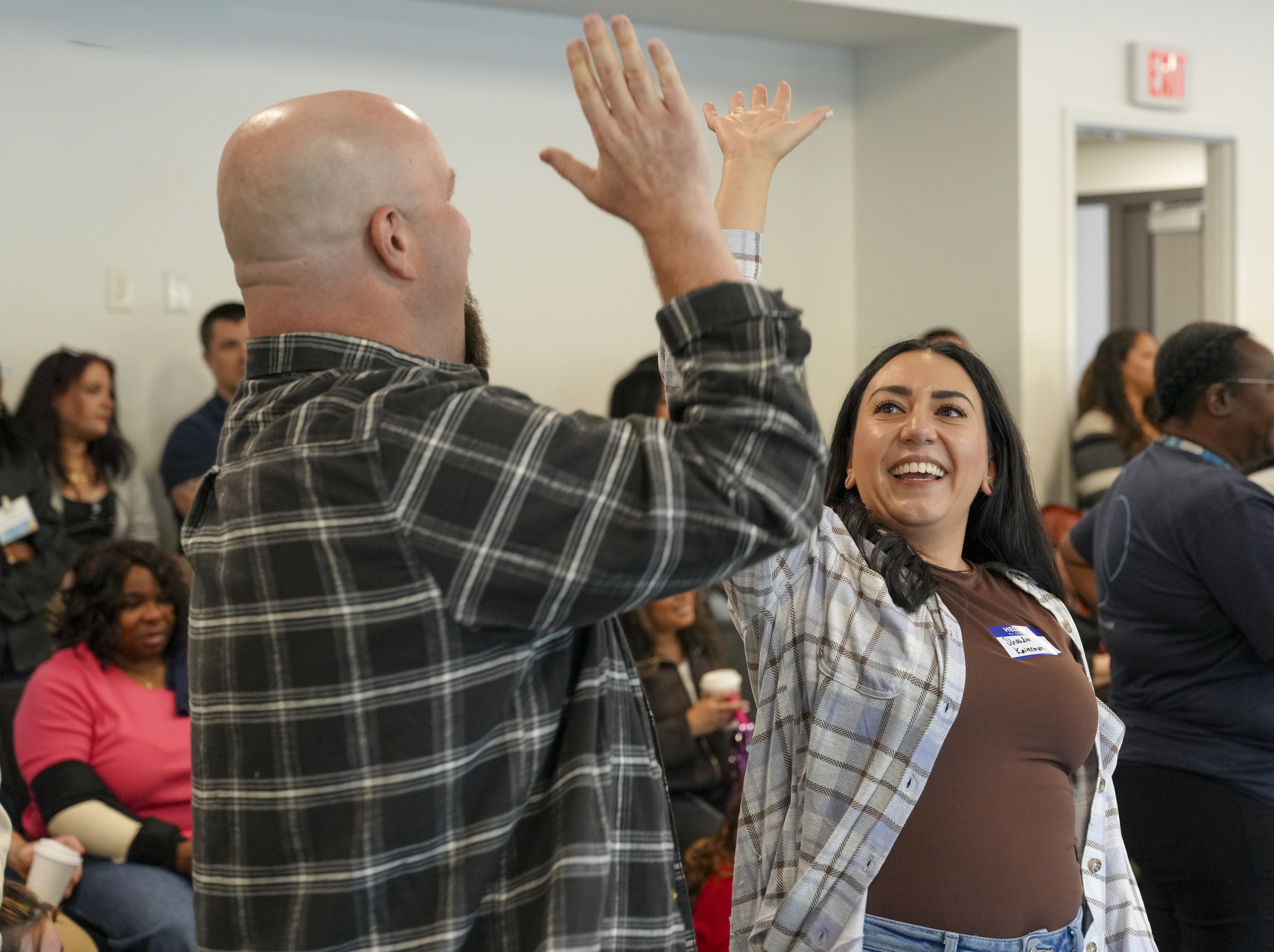 Bread Financial colleagues participating in a field-day event during the 2026 Giving Campaign
