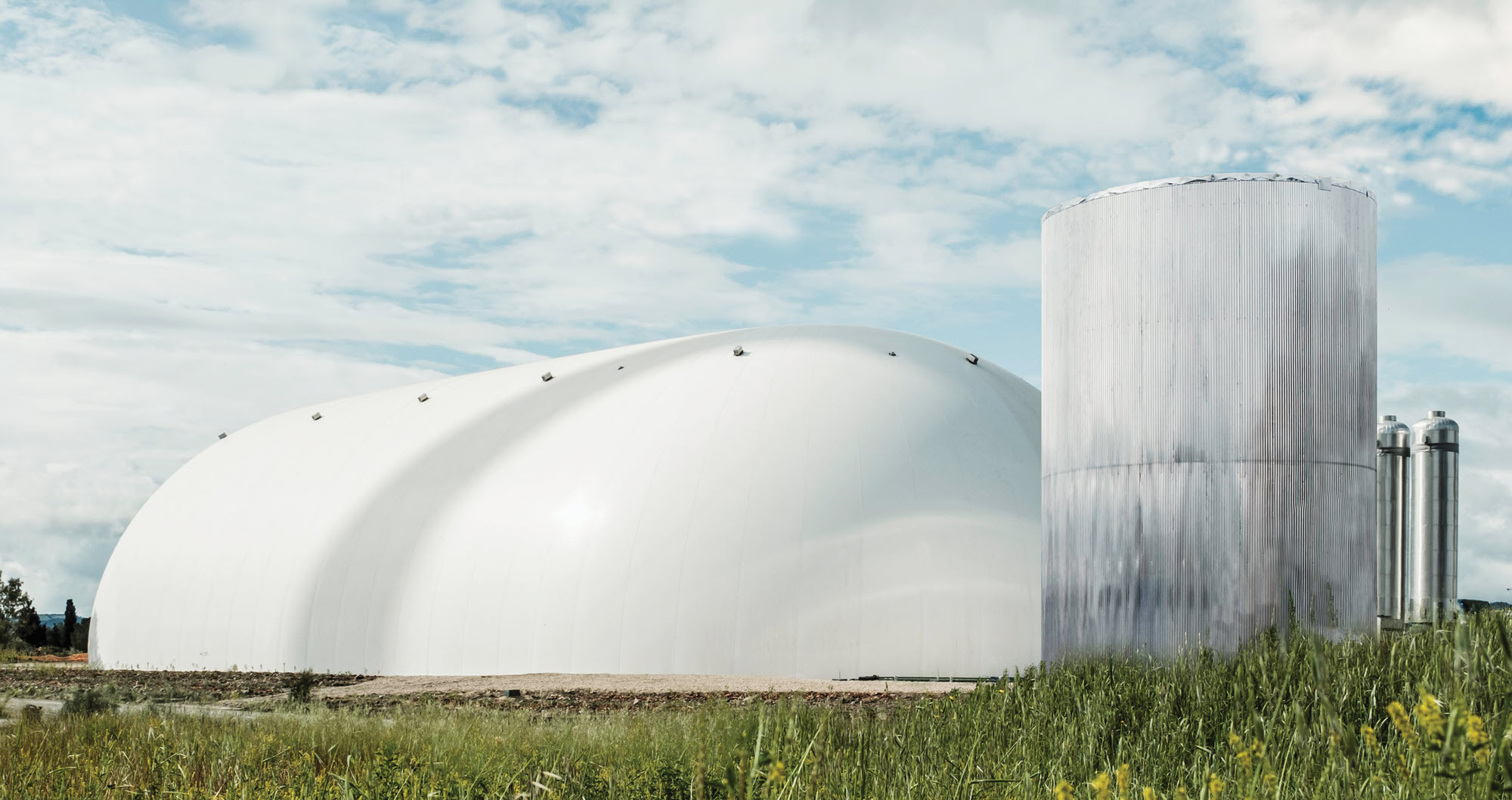 Architectural rendering of the proposed Columbia energy storage dome and equipment