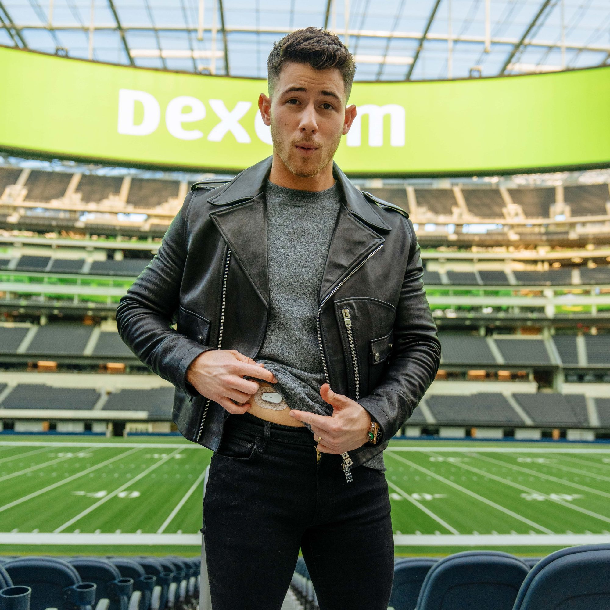 Nick Jonas in Dexcom's Super Bowl campaign