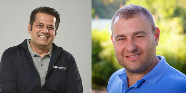 SpotDraft appointment announcement featuring Alon Waks and Amit Sharma