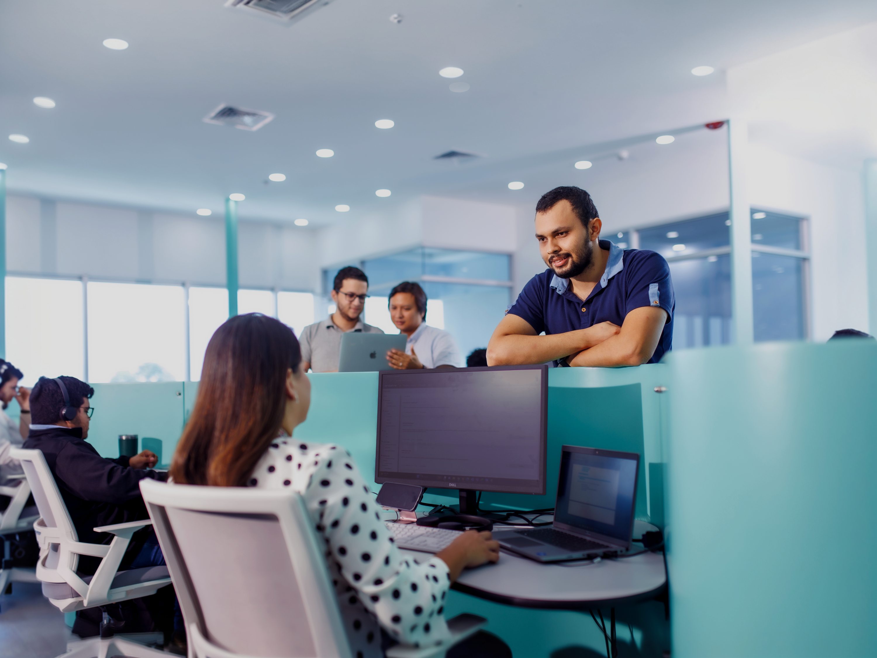 People working together inside an Altia Smart City office