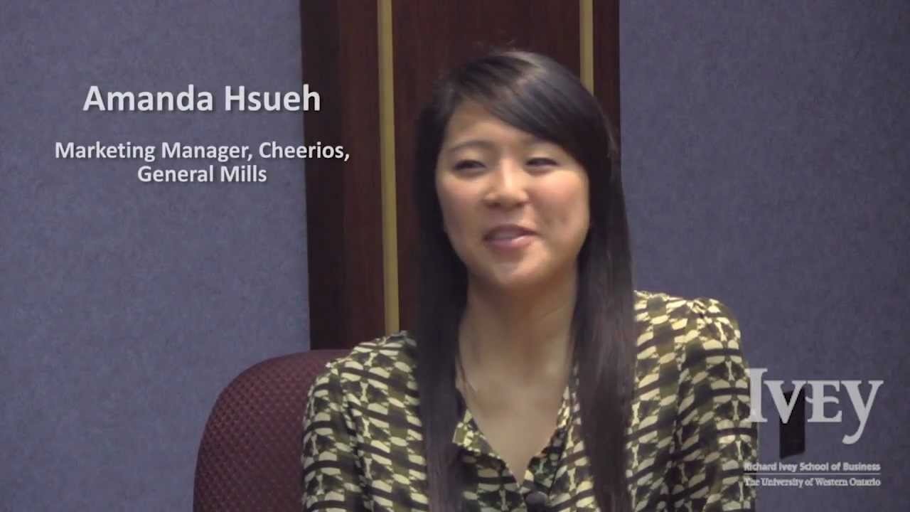 Amanda Hsueh speaking during an Ivey Business School interview in 2013