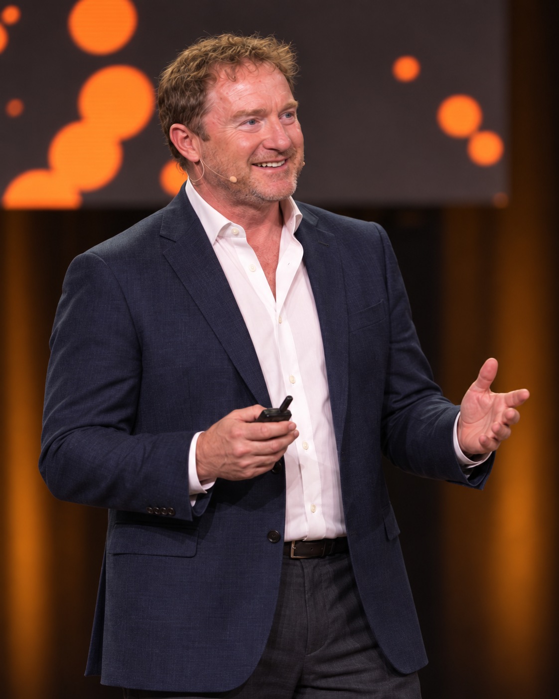 Amazing.com CEO Mike McClary speaking on stage