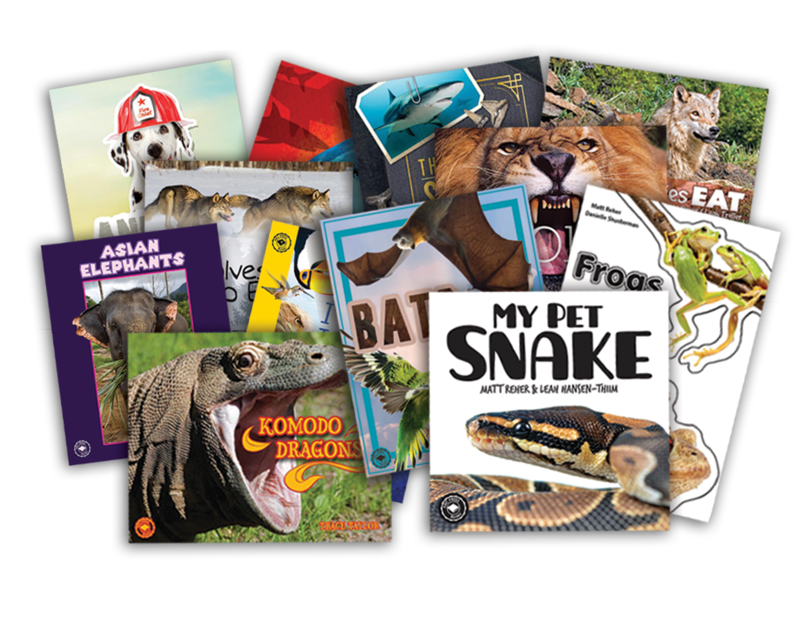 A representative ARC Core kindergarten knowledge-building library with animal-themed books