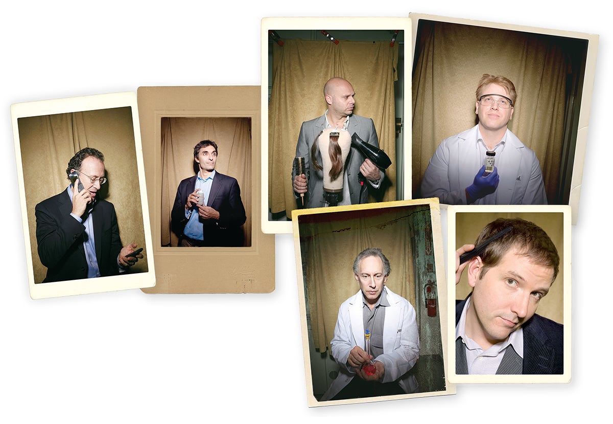 Living Proof collaborators photographed in a collage, including Amir Nashat, second from left